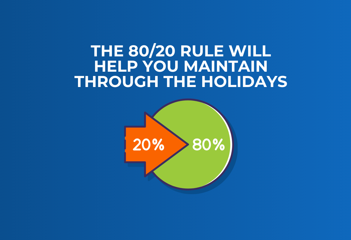 The 80/20 rule will help you maintain through the holidays